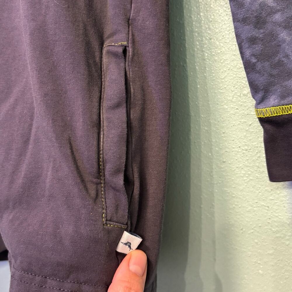 Tommy Bahama Boys’ Blue Gray Hooded Sweatshirt Casual Knit With Pockets Size 7/8 - Picture 2 of 7